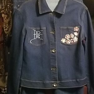 Ed Hardy Jean Pant Suit
